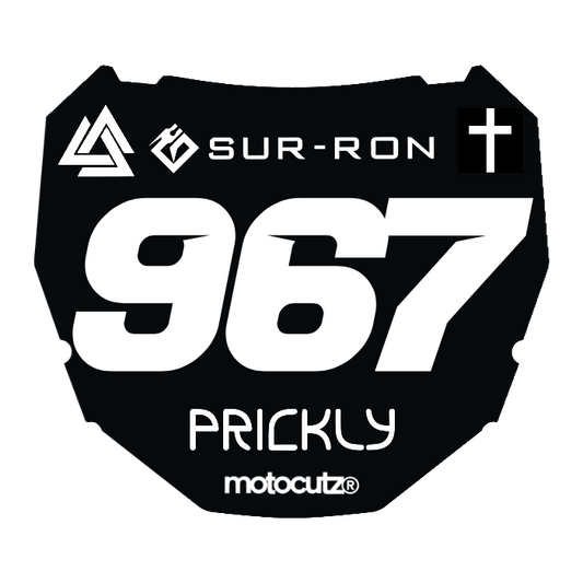 CUSTOM ODI NUMBER PLATE DECAL