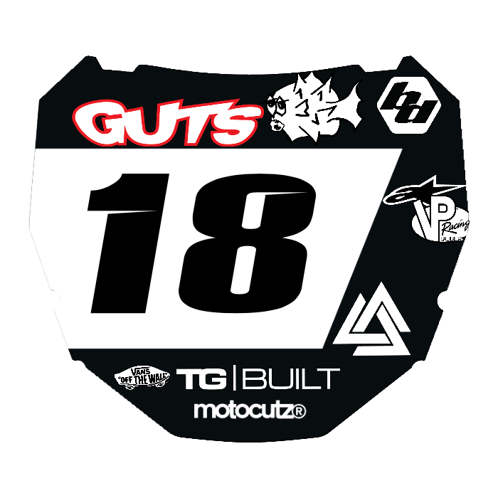 CUSTOM ODI NUMBER PLATE DECAL