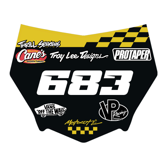 CUSTOM MOTOCUTZ FRONT PLATE DECAL