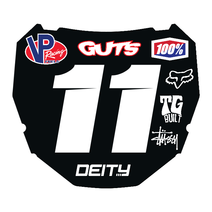 CUSTOM ODI NUMBER PLATE DECAL