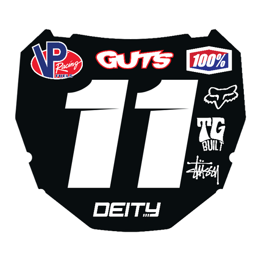 CUSTOM ODI NUMBER PLATE DECAL