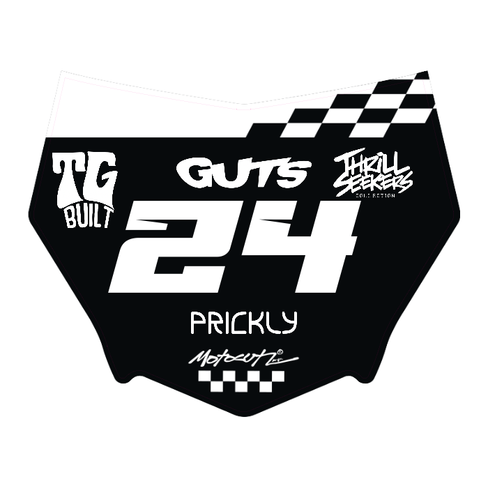 CUSTOM MOTOCUTZ FRONT PLATE DECAL