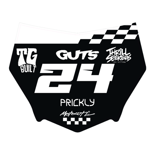 CUSTOM MOTOCUTZ FRONT PLATE DECAL