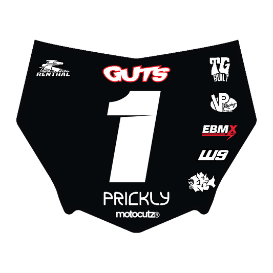 CUSTOM MOTOCUTZ FRONT PLATE DECAL