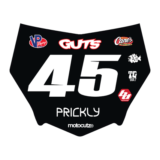 CUSTOM MOTOCUTZ FRONT PLATE DECAL