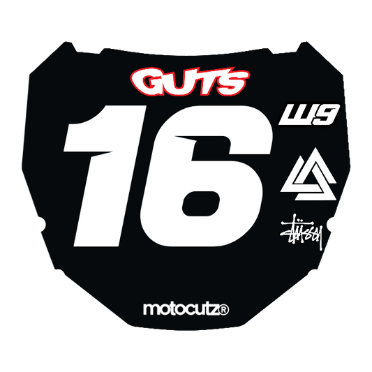 CUSTOM ODI NUMBER PLATE DECAL