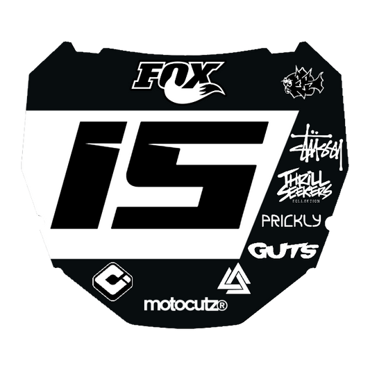 CUSTOM ODI NUMBER PLATE DECAL