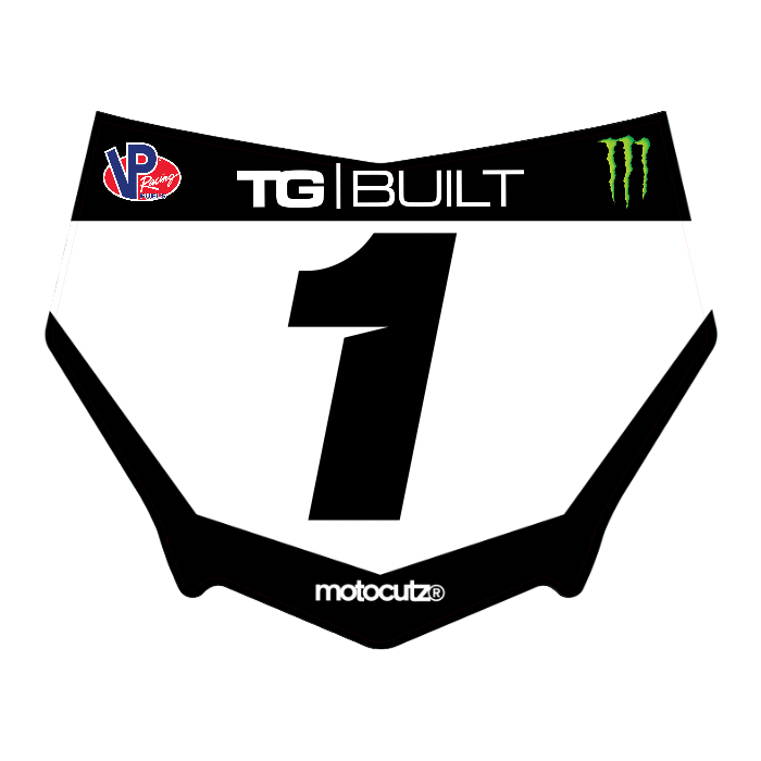 CUSTOM MOTOCUTZ FRONT PLATE DECAL