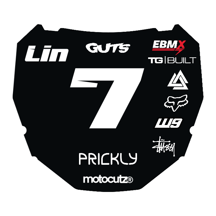 CUSTOM ODI NUMBER PLATE DECAL