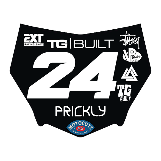 CUSTOM MOTOCUTZ FRONT PLATE DECAL