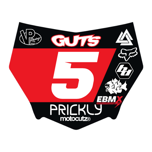 CUSTOM MOTOCUTZ FRONT PLATE DECAL