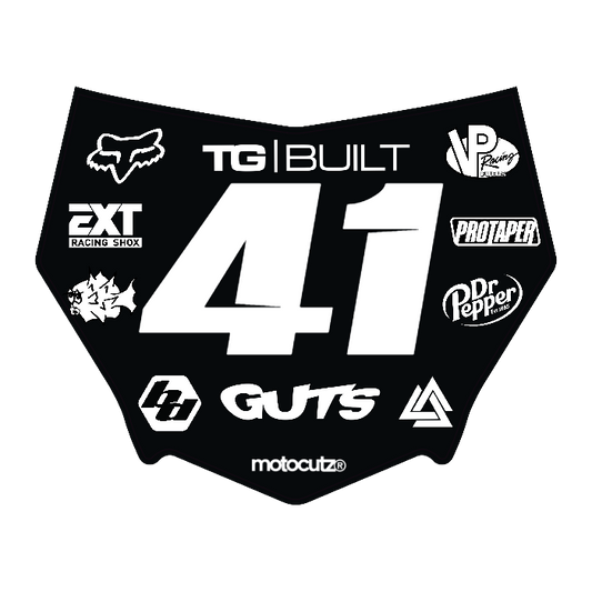 CUSTOM MOTOCUTZ FRONT PLATE DECAL