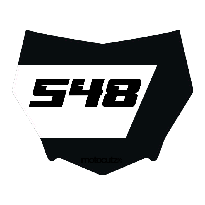 CUSTOM MOTOCUTZ FRONT PLATE DECAL