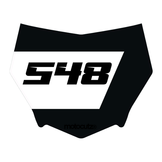 CUSTOM MOTOCUTZ FRONT PLATE DECAL