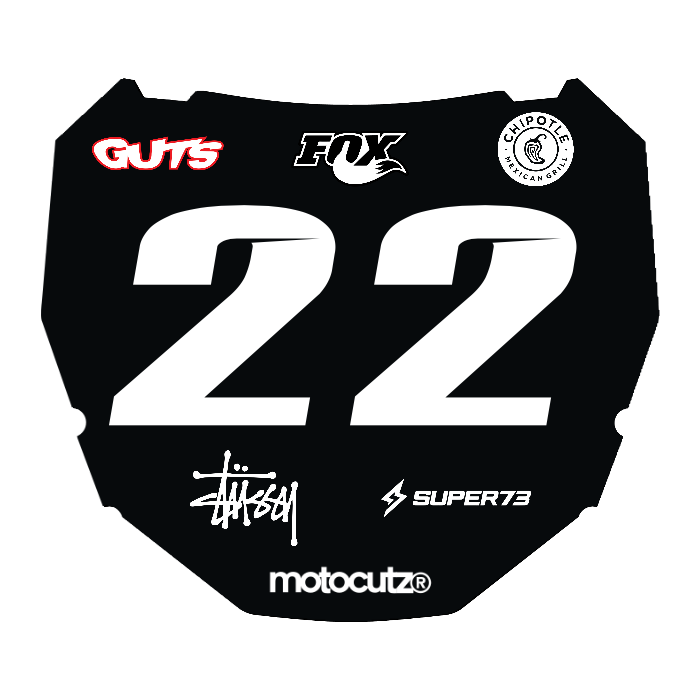 CUSTOM ODI NUMBER PLATE DECAL