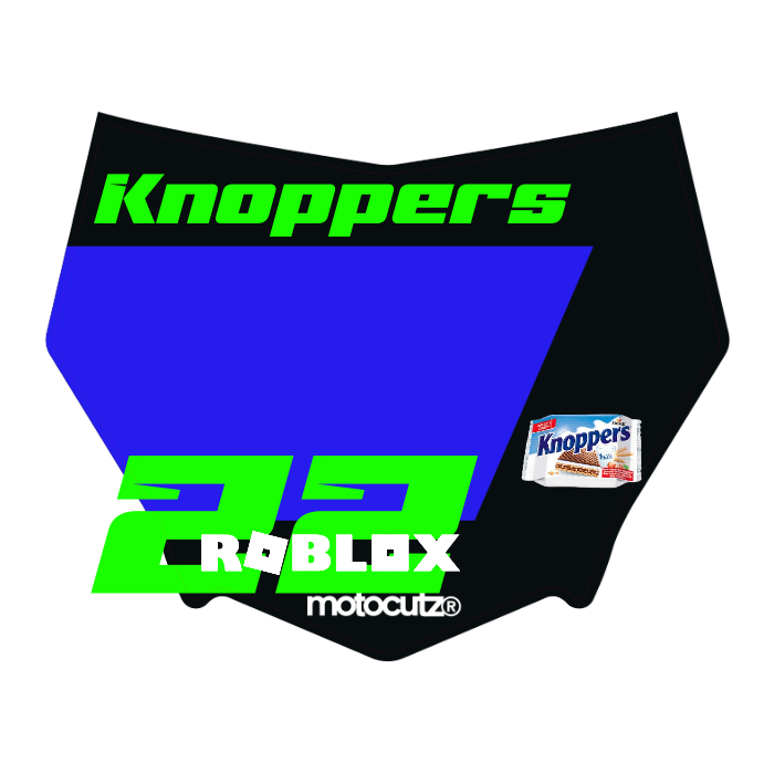CUSTOM MOTOCUTZ FRONT PLATE DECAL