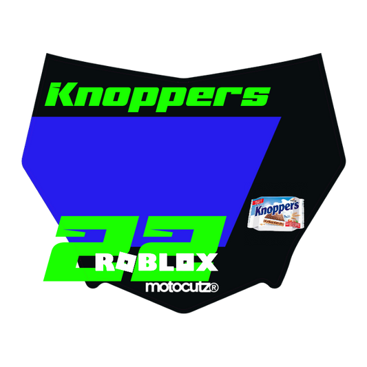 CUSTOM MOTOCUTZ FRONT PLATE DECAL