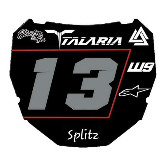 CUSTOM ODI NUMBER PLATE DECAL