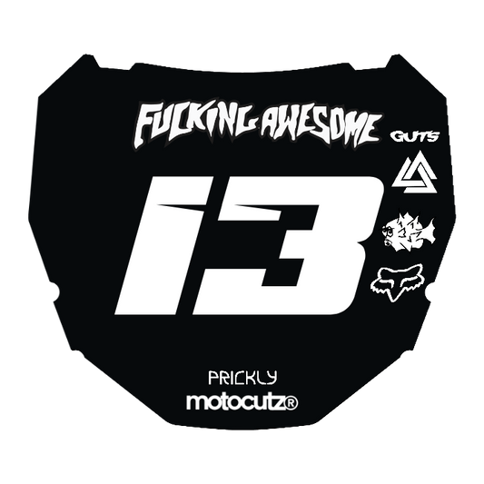 CUSTOM ODI NUMBER PLATE DECAL