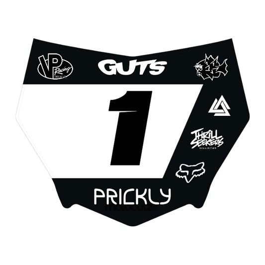 CUSTOM MOTOCUTZ FRONT PLATE DECAL