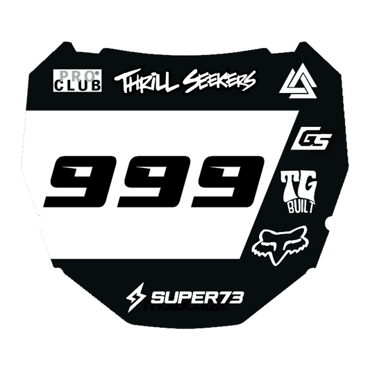 CUSTOM ODI NUMBER PLATE DECAL