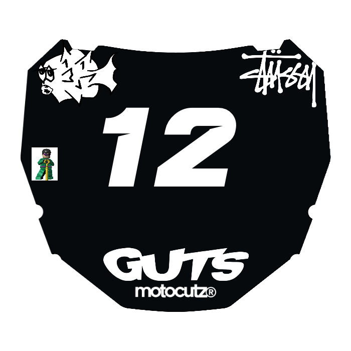 CUSTOM ODI NUMBER PLATE DECAL