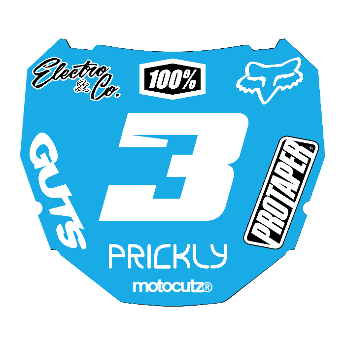 CUSTOM ODI NUMBER PLATE DECAL