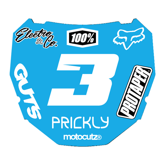 CUSTOM ODI NUMBER PLATE DECAL