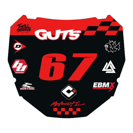 CUSTOM ODI NUMBER PLATE DECAL