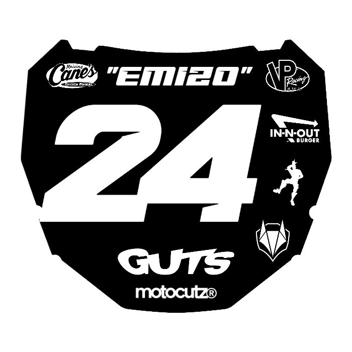 CUSTOM ODI NUMBER PLATE DECAL