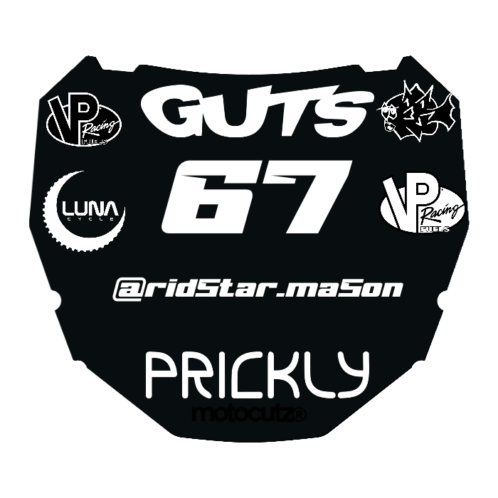 CUSTOM ODI NUMBER PLATE DECAL