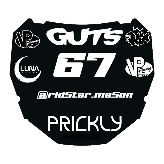 CUSTOM ODI NUMBER PLATE DECAL