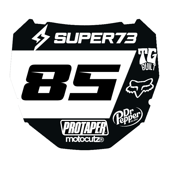 CUSTOM ODI NUMBER PLATE DECAL