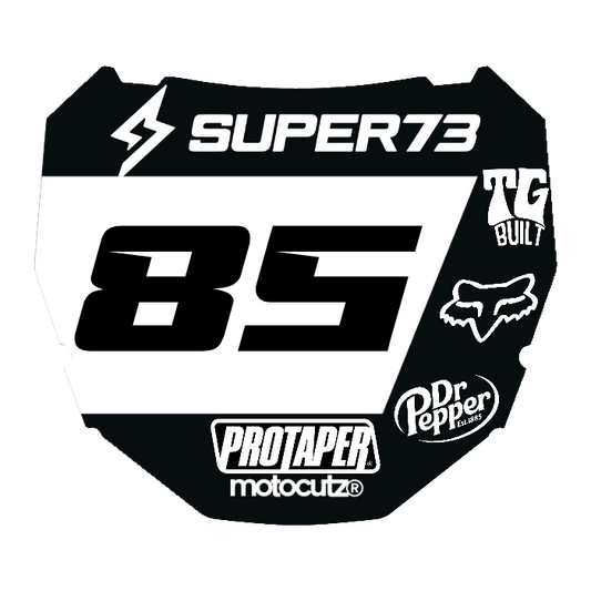 CUSTOM ODI NUMBER PLATE DECAL