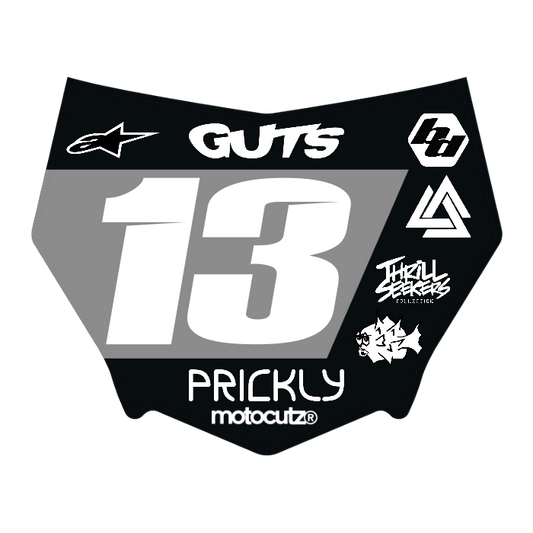 CUSTOM MOTOCUTZ FRONT PLATE DECAL