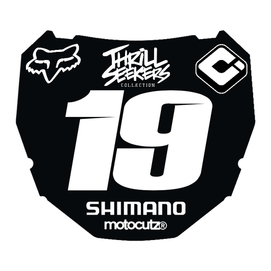 CUSTOM ODI NUMBER PLATE DECAL