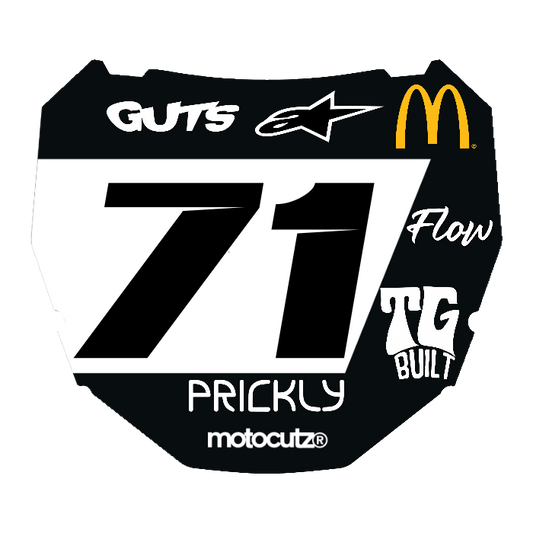 CUSTOM ODI NUMBER PLATE DECAL