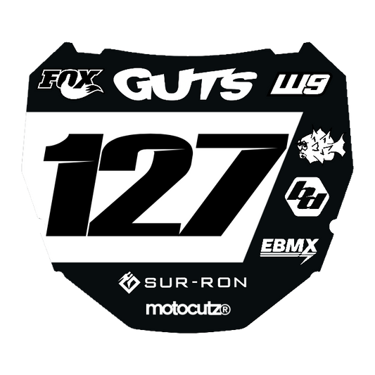 CUSTOM ODI NUMBER PLATE DECAL
