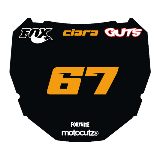CUSTOM ODI NUMBER PLATE DECAL