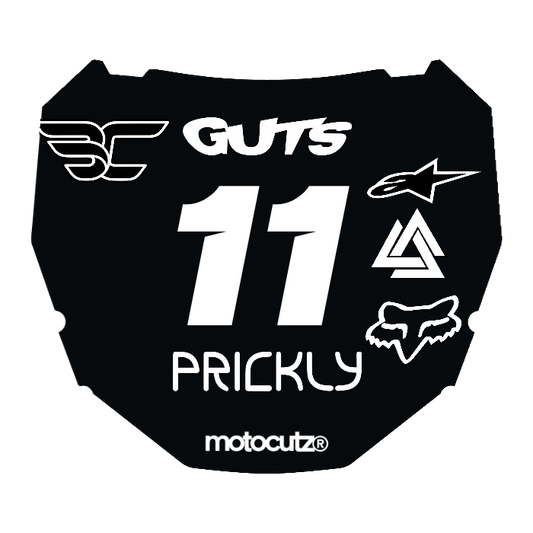 CUSTOM ODI NUMBER PLATE DECAL