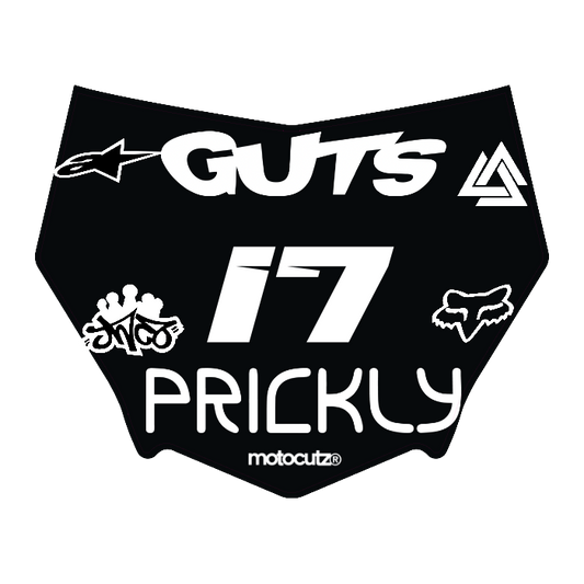 CUSTOM MOTOCUTZ FRONT PLATE DECAL