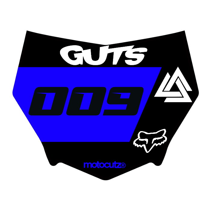 CUSTOM MOTOCUTZ FRONT PLATE DECAL