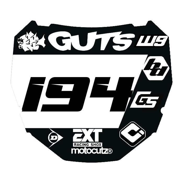 CUSTOM ODI NUMBER PLATE DECAL