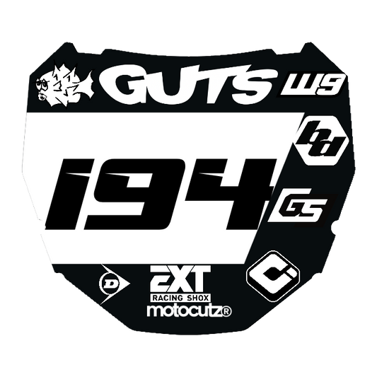 CUSTOM ODI NUMBER PLATE DECAL