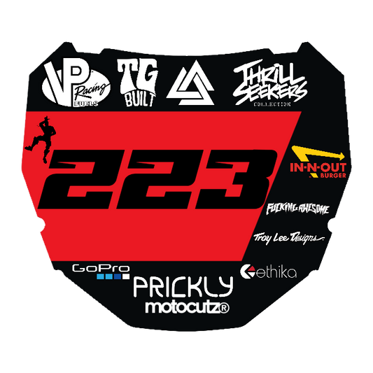 CUSTOM ODI NUMBER PLATE DECAL