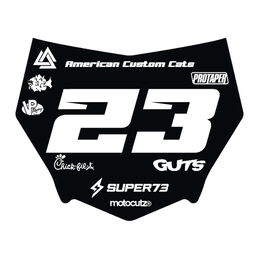 CUSTOM MOTOCUTZ FRONT PLATE DECAL