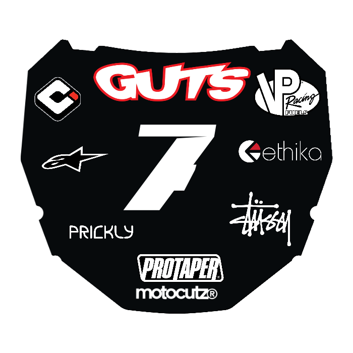 CUSTOM ODI NUMBER PLATE DECAL