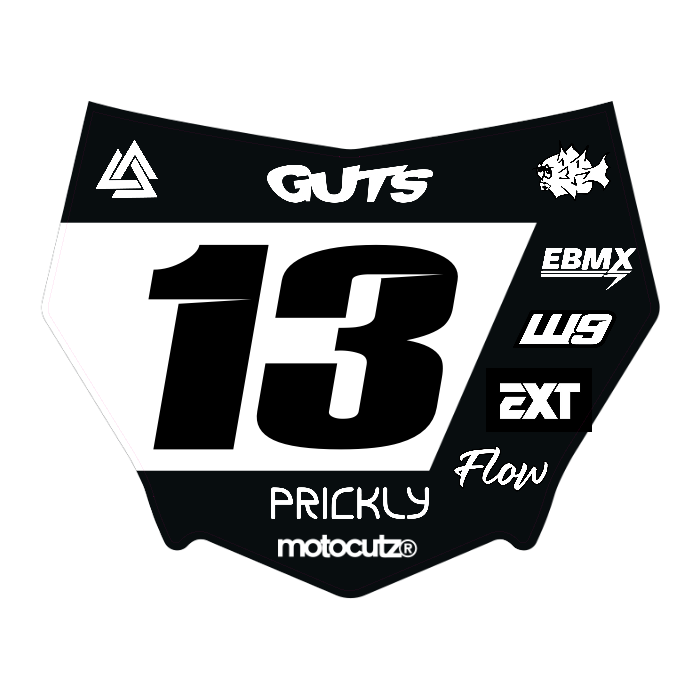 CUSTOM MOTOCUTZ FRONT PLATE DECAL