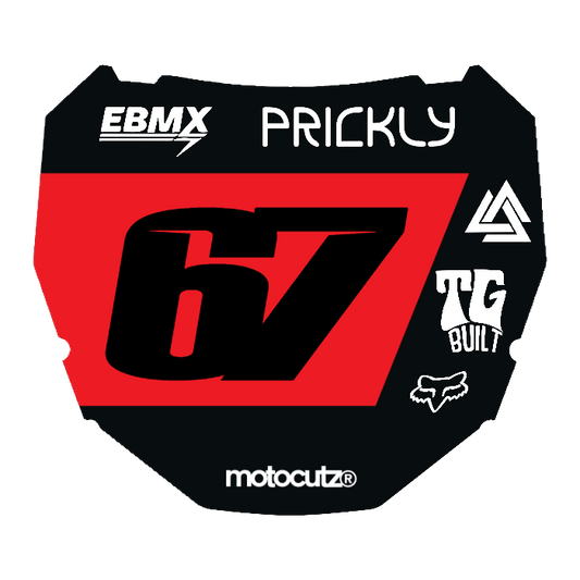 CUSTOM ODI NUMBER PLATE DECAL