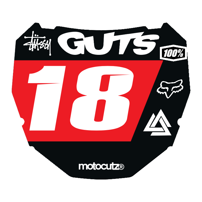 CUSTOM ODI NUMBER PLATE DECAL